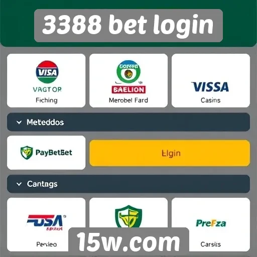 Métodos de pagamento disponíveis no 3388 bet login